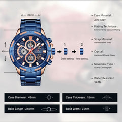 Mens Watches, Mens Watches Sale, Classic Watch, Luxury Watch, Steel Watch