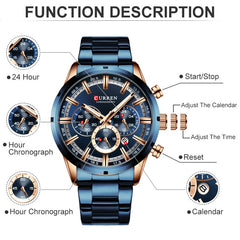 Chronograph Watch, Luxury Watch, Steel Watch, Watch Sale