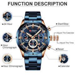  Chronograph Watch, Luxury Watch, Steel Watch, Watch Sale
